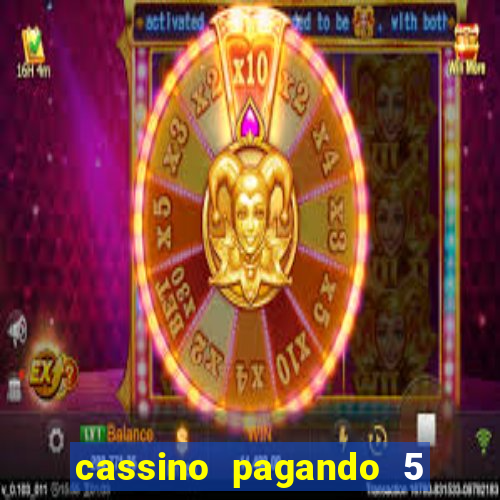 cassino pagando 5 reais no cadastro